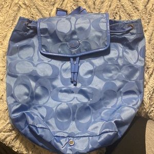 Authentic Coach Nylon signature foldable backpack